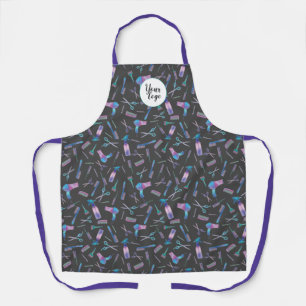 Tablier Coiffeuse aquarelle personnalisée
