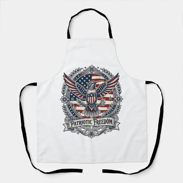 Tablier Colibri Patriotique (Recto)