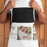 Tablier Collage Couple Photo & Romantic Husband Love Gift<br><div class="desc">Collage Couple Photo & Romantic Family Gift</div>