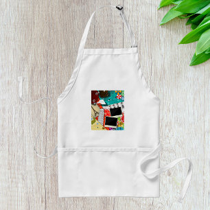 Tablier Collage de voyage avec des sites touristiques embl