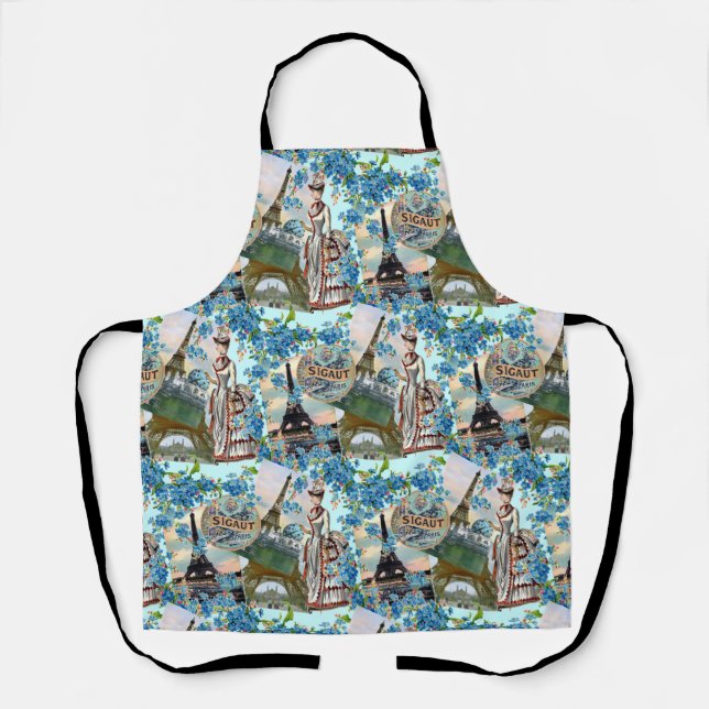 Tablier Collage français vintage (Recto)