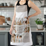 Tablier Collage Photo Maman We Love You<br><div class="desc">Transformez la cuisine quotidienne en une expérience chaleureuse avec cette photo Collage "We Love You Mom" Apron. Personnalisez-le avec vos photos de famille préférées pour créer un cadeau réfléchi et pratique Maman adorera. Parfait pour la Fête des Mères, son anniversaire, ou simplement parce que, ce tablier personnalisé est une façon...</div>