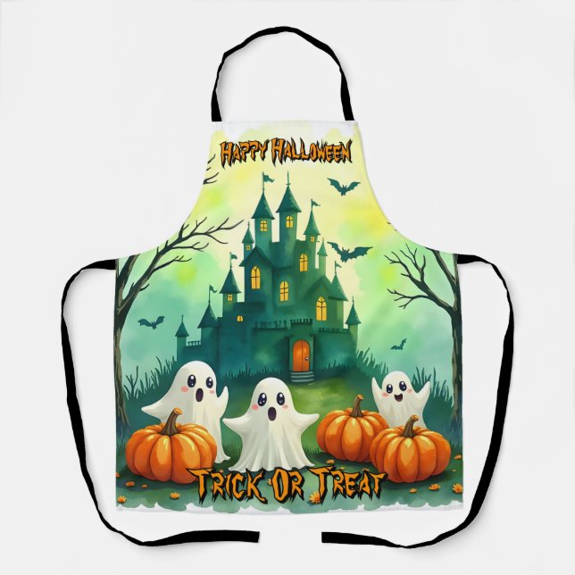 Tablier Collection Halloween Populaire Mignonne Épouvantab (Recto)