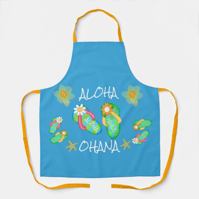 Tablier Collection Hawaï Aloha : Dames (Recto)