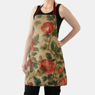 Tablier Collection Vintage d'aquarelle florale moderne