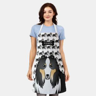 Tablier Colley Rough Tricolore Chien de Dessin Animé Migno