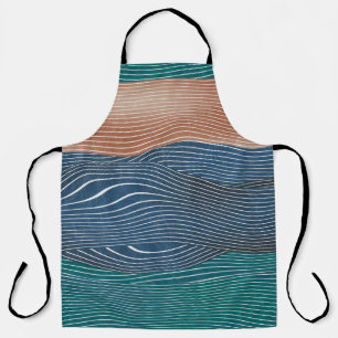 Tablier Collines naturelles : motif sans soudure.