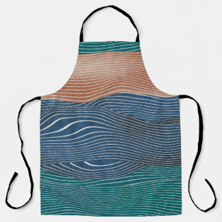 Tablier Collines naturelles : motif sans soudure.