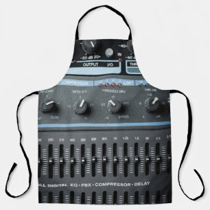 Tablier Color image of many buttons in a sound recording s