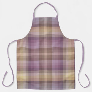 Tablier Coloré Brun Violet Damier Couleurs De L'Année