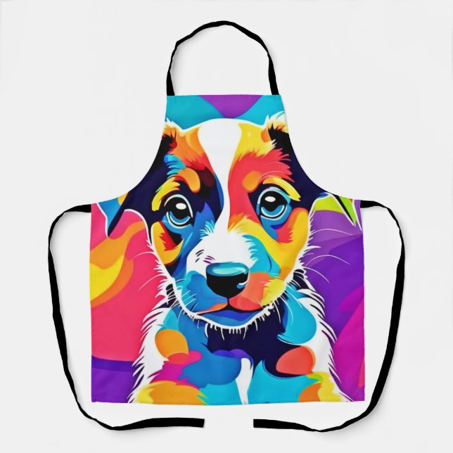 Tablier Colour Splash Chien canin Super (Recto)