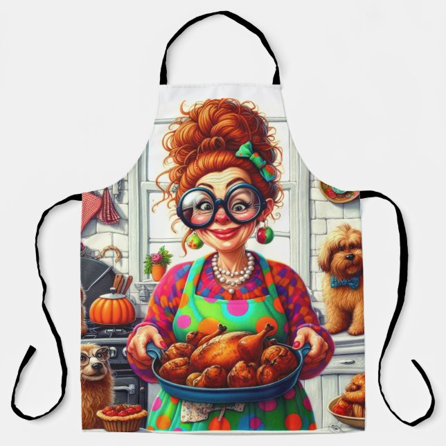 Tablier Comical Lady Cooks (Recto)
