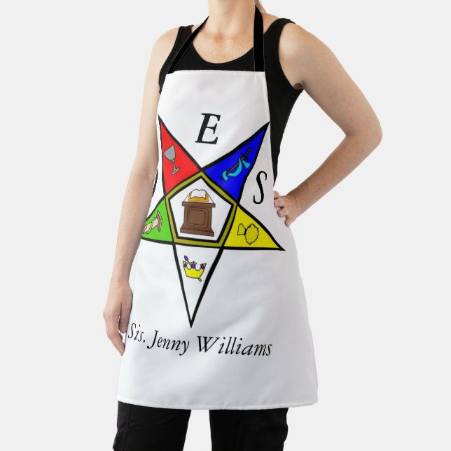 Tablier Commande de maçonnerie OES Eastern Star Sister (Insitu)