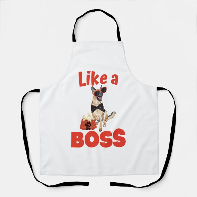 Tablier Comme Un Patron Allemand Boss (Recto)