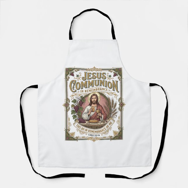 Tablier Communion Jésus Communion Jésus Foi Chrétienne Vi (Recto)