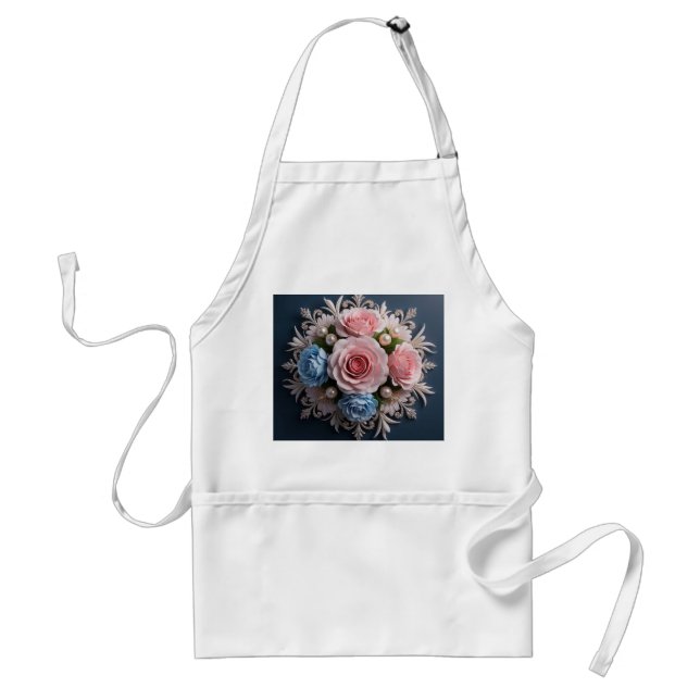 Tablier Composition florale intemporelle pour elle (Devant)