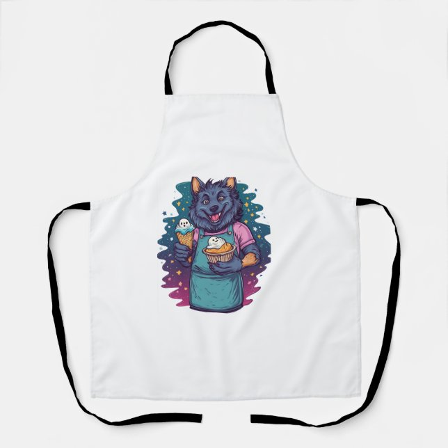 Tablier Comptoir de glace loup-garou (Recto)