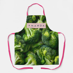 Tablier Conception de brocolis verts frais personnalisés