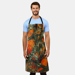 Tablier Conception de camouflage orange