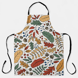 Tablier Conception de Carré feuille couleur automne