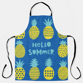 Tablier Conception de carte Vintage ananas amusante