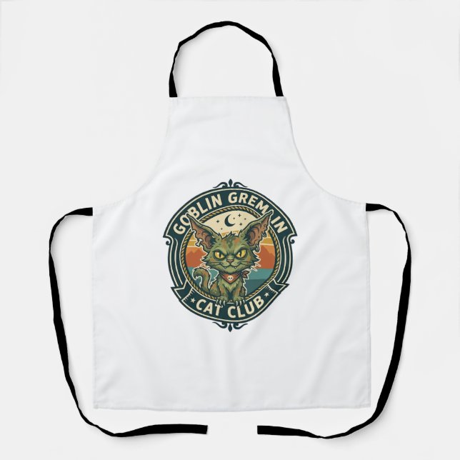 Tablier Conception de chat mignon de lutin gremlin - Gobel (Recto)