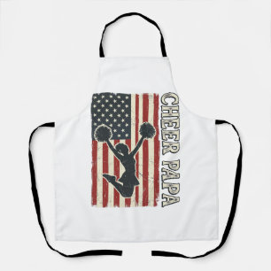 Tablier Conception de cheer Papa USA drapeau vintage Cheer