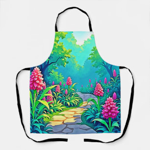 Tablier Conception de chemin de jardin magique