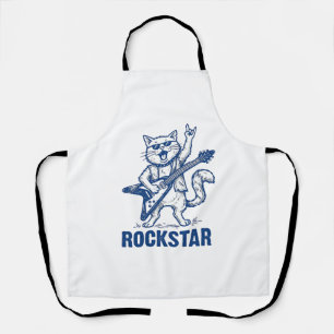 Tablier Conception de chemise à gravure vintage Rockstar C