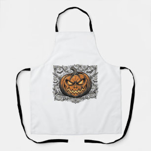 Tablier Conception de chemise de citrouille Halloween Grav