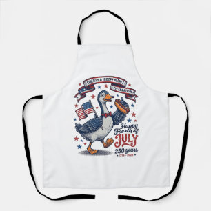 Tablier Conception de chemise de l'oie vintage du 4 juille