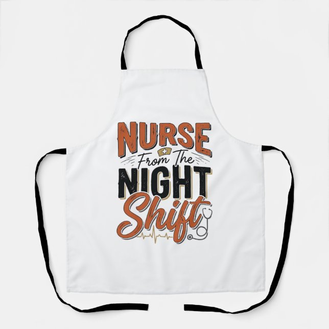 Tablier Conception de chemise de nuit de garde d'infirmièr (Recto)