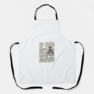 Tablier Conception de chemise drôle papa mécanicien si pap
