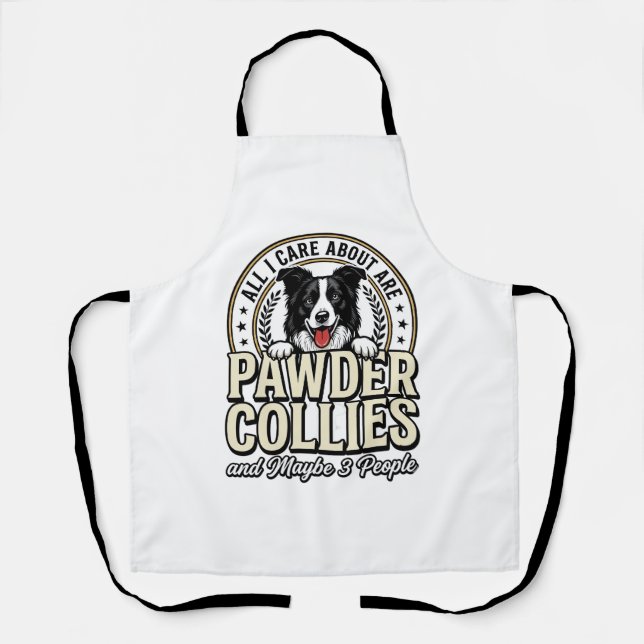 Tablier Conception de chemise drôle pour amateur de chien  (Recto)