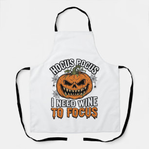 Tablier Conception de chemise Halloween Citrouille de vin