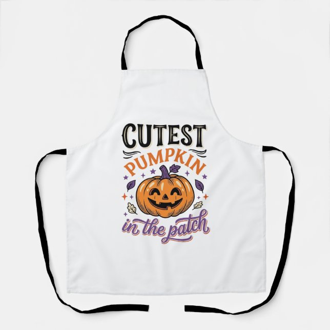 Tablier Conception de chemise Halloween Citrouille la plus (Recto)