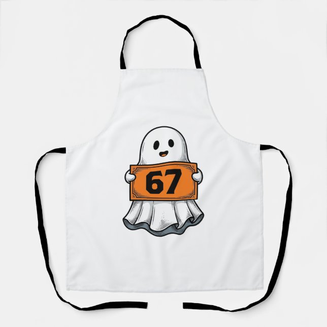 Tablier Conception de chemise Halloween Vintage Ghost Numb (Recto)