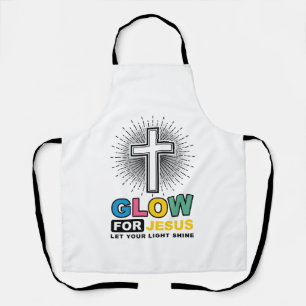 Tablier Conception de chemise lumineuse de croix chrétienn