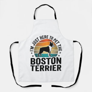 Tablier Conception de chemise pour amateur de chien Boston