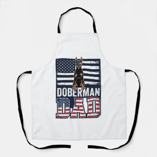 Tablier Conception de chemise pour chien patriotique Dober