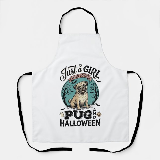 Tablier Conception de chemise pour fille amateur de chien  (Recto)