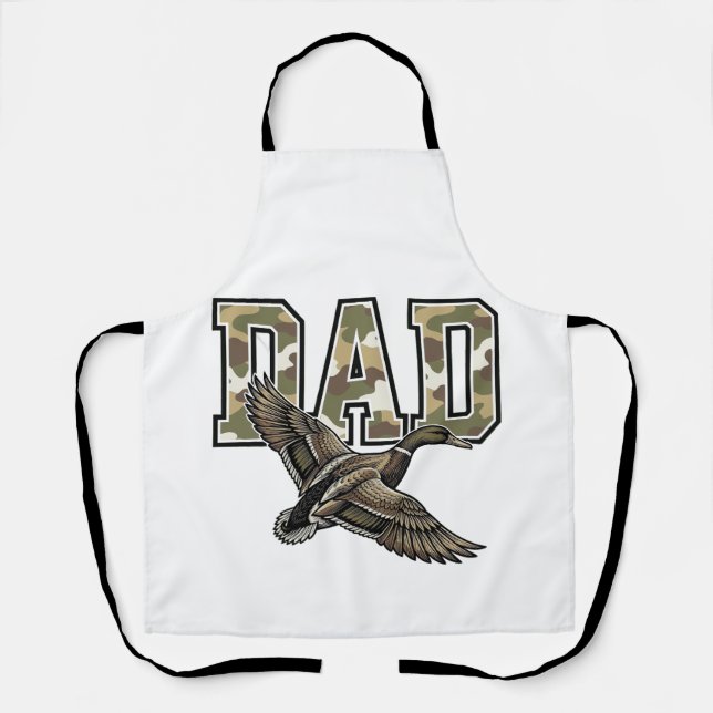 Tablier Conception de chemise vectorielle Camo Papa Canard (Recto)