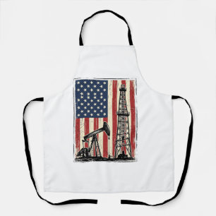 Tablier Conception de chemise vectorielle de drapeau améri