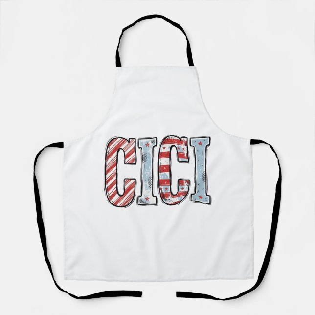 Tablier Conception de chemise vectorielle de nom CICI patr (Recto)