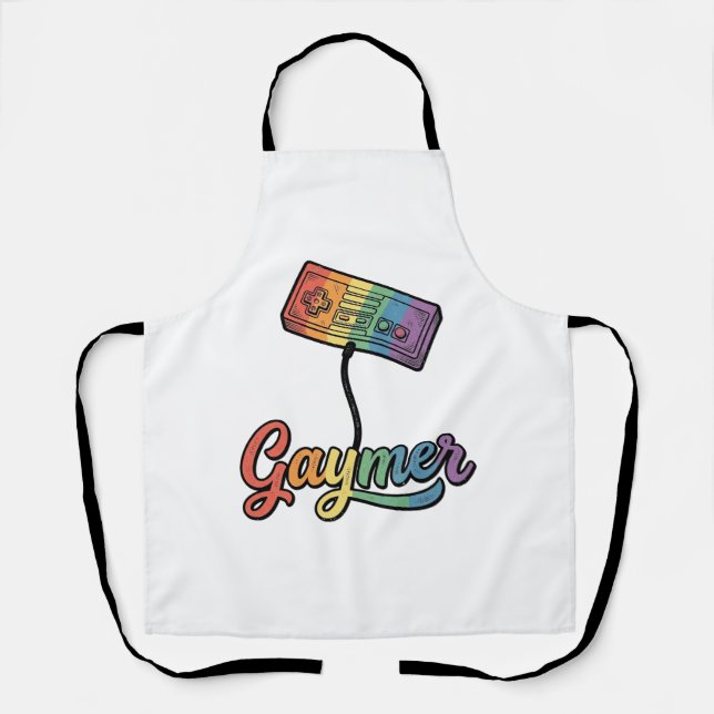 Tablier Conception de chemise vectorielle Gaymer Rainbow G (Recto)