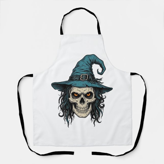 Tablier Conception de chemise vectorielle Halloween crâne  (Recto)