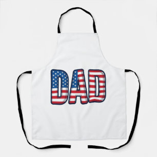 Tablier Conception de chemise vectorielle Papa patriotique