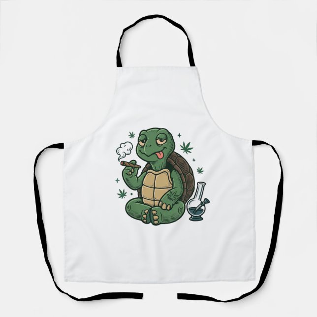Tablier Conception de chemise vectorielle tortue stoner vi (Recto)