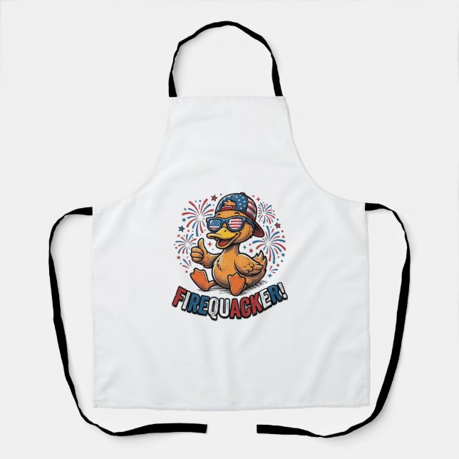 Tablier Conception de chemise vintage canard patriotique F (Recto)