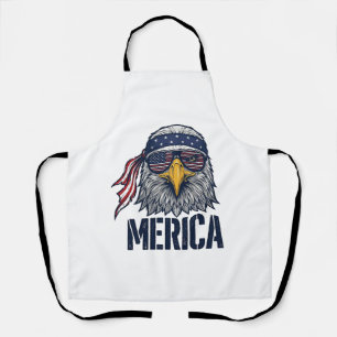 Tablier Conception de chemise Vintage Patriotic Eagle Meri